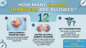 How many embryo transfers are allowed